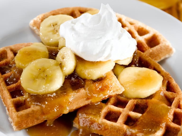 Banana Sour Cream Waffles Tiny New York Kitchen