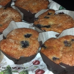 Sour Cream Blueberry Muffins 2