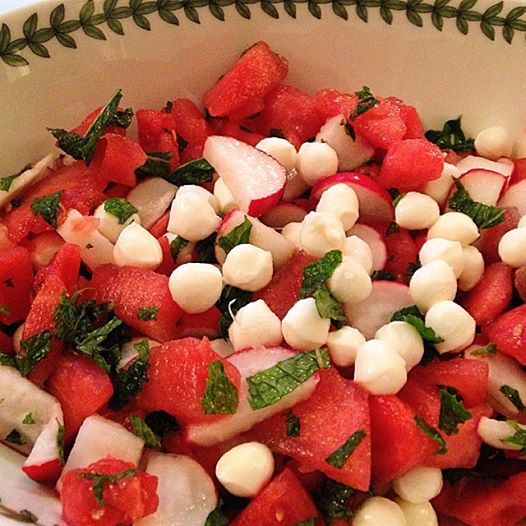Watermelon & Fresh Mint Salad