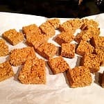 Holiday Gingerbread Rice Krispy Treats