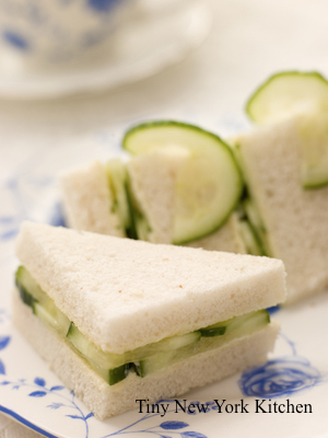 Tarragon Butter & Cucumber Tea Sandwiches