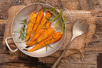 Harissa & Maple Syrup Roasted Carrots
