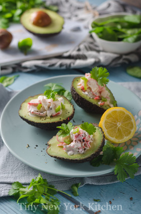 Avocados With Crab Salad