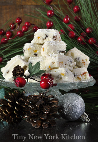 White Chocolate Fudge With Dried Fruit