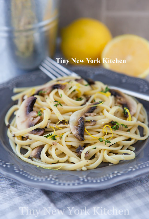 Mushroom Linguine With Brown Butter & Thyme