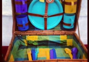 Antique Picnic Basket