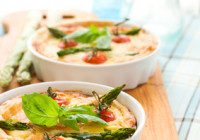 Asparagus & Tomato Quiche