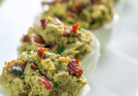 Bacon Guacamole Deviled Eggs