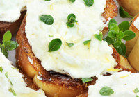 Baked Ricotta With Bruschetta