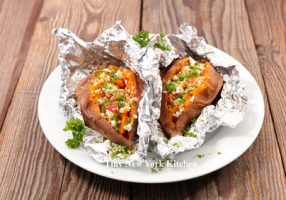 Twice-Baked Baby Sweet Potatoes