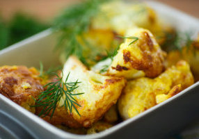 Balsamic & Parmesan Roasted Cauliflower