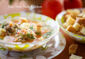 Beer & Meatball Soup