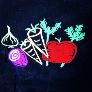 Chalkboard Vegetables