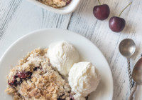 Peach & Cherry Crumble