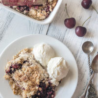 Peach & Cherry Crumble
