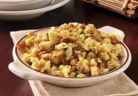 Chestnut, Leek & Apple Cornbread Stuffing