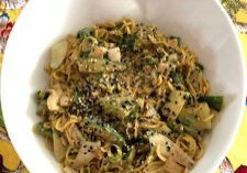 Chilled Sesame Soba Noodles With Cucumbers & Green Onions