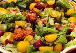 Crispy Chicken Romaine Salad