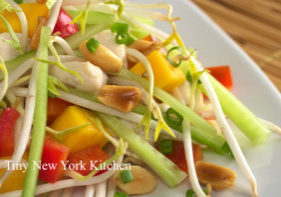 Crunchy Chicken Salad With Ginger Garlic Dressing