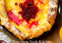 Dutch Baby With Cranberry Orange Sauce