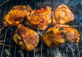 Grilled Beer Brined Chicken