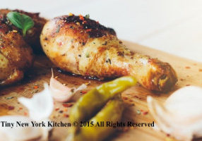Grilled Chicken Legs With Chorizo Ragout
