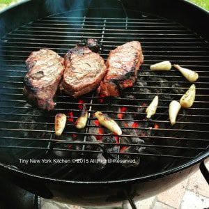 Grilling Bison