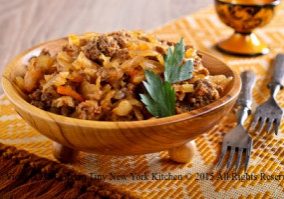 Hungarian Noodles With Cabbage & Sausage