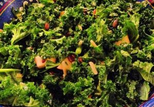 Kale Salad With Apples And Pumpkin Seeds