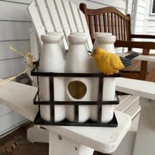 Milk Bottle Bird House
