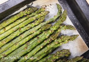Roasted Asparagus With Balsamic Brown Butter Sauce