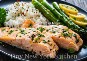 Roasted Salmon With Honey & Cilantro copy
