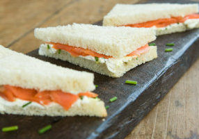 Smoked Salmon Tea Sandwiches