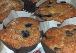 Sour Cream Blueberry Muffins 2