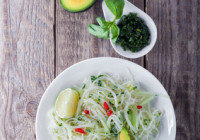 Spicy Kohlrabi Noodle Bowl