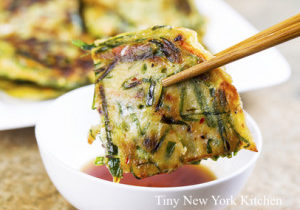 Spicy Scallion Pancakes With Ginger Dipping Sauce