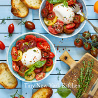 Sliced Heirloom Tomatoes And Mozzarella