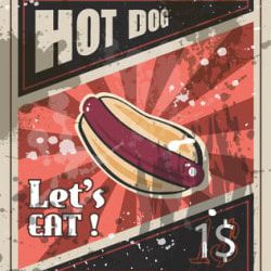 Vintage HOT DOG
