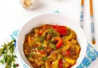 Warm Eggplant & Tomato Stew