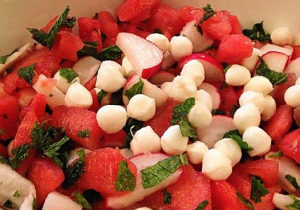 Watermelon & Fresh Mint Salad