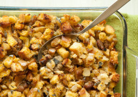 Whiskey Sausage Apple Stuffing
