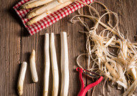 Grilled White Asparagus With Sweet Onions & Orange Dressing Grilled White Asparagus With Sweet Onions & Orange Dressing