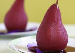Wine Poached Pears