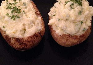 Yogurt Twice Baked Potatoes
